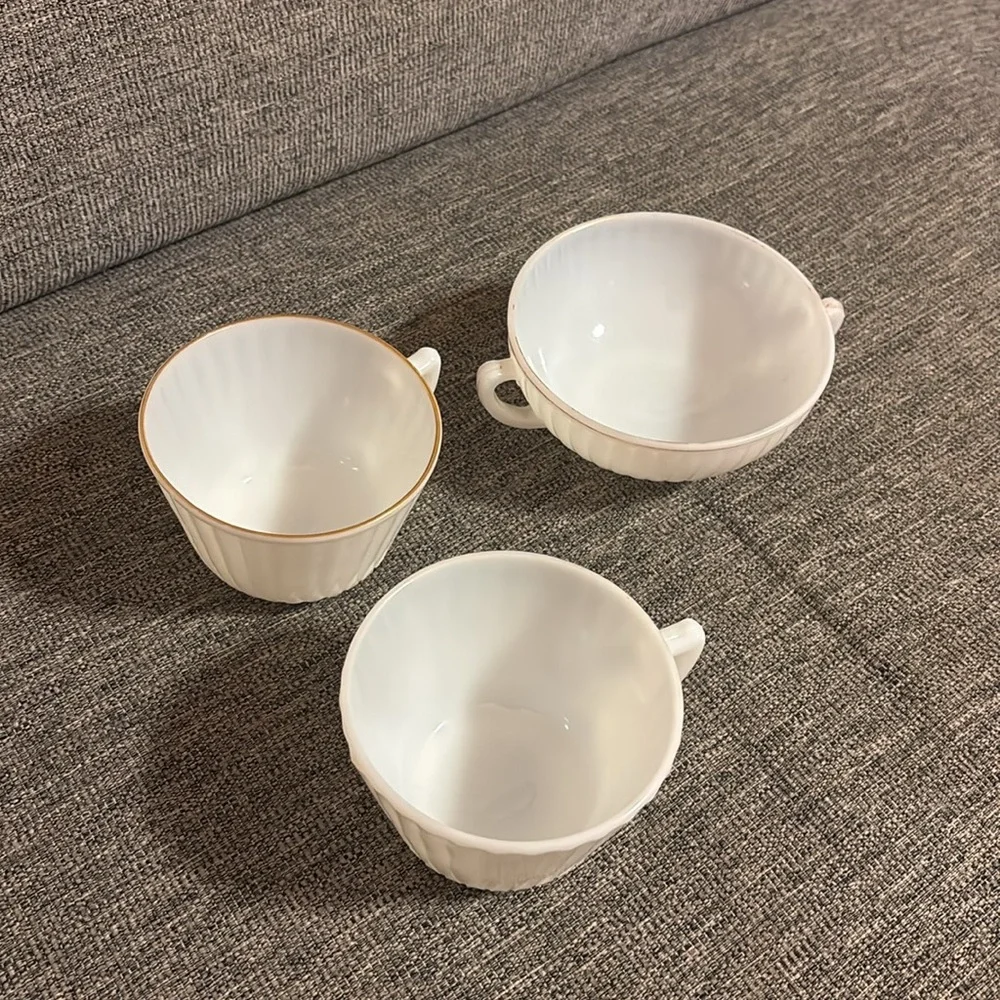 Macbeth Evans Monax Petalware 2 Teacup & Sugar Bowl
